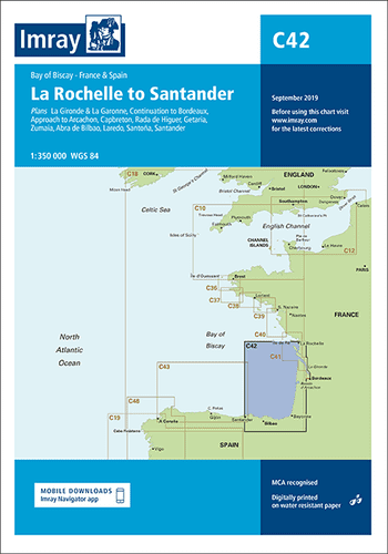 Imray C42 Chart: La Rochelle To Santander